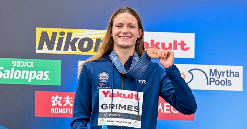 Katie Grimes, a two-time Olympian at 17, is U.S. swimming’s rising new star